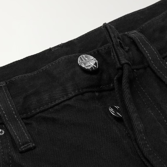 Toteme Classic Cut High Rise Straight Leg Cotton Denim Jeans Black - Picture 5 of 14